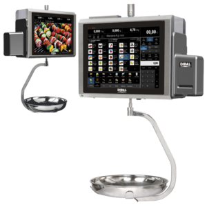 Balanzas PC CS-2155 Colgante Inox Etiquetas (o Tickets) 2" Linerless Autocutter